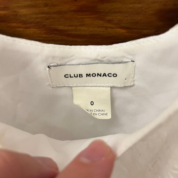 Club Monaco Tiered Travellers Maxi Dress Size 0 White Women's Light - Picture 12 of 16